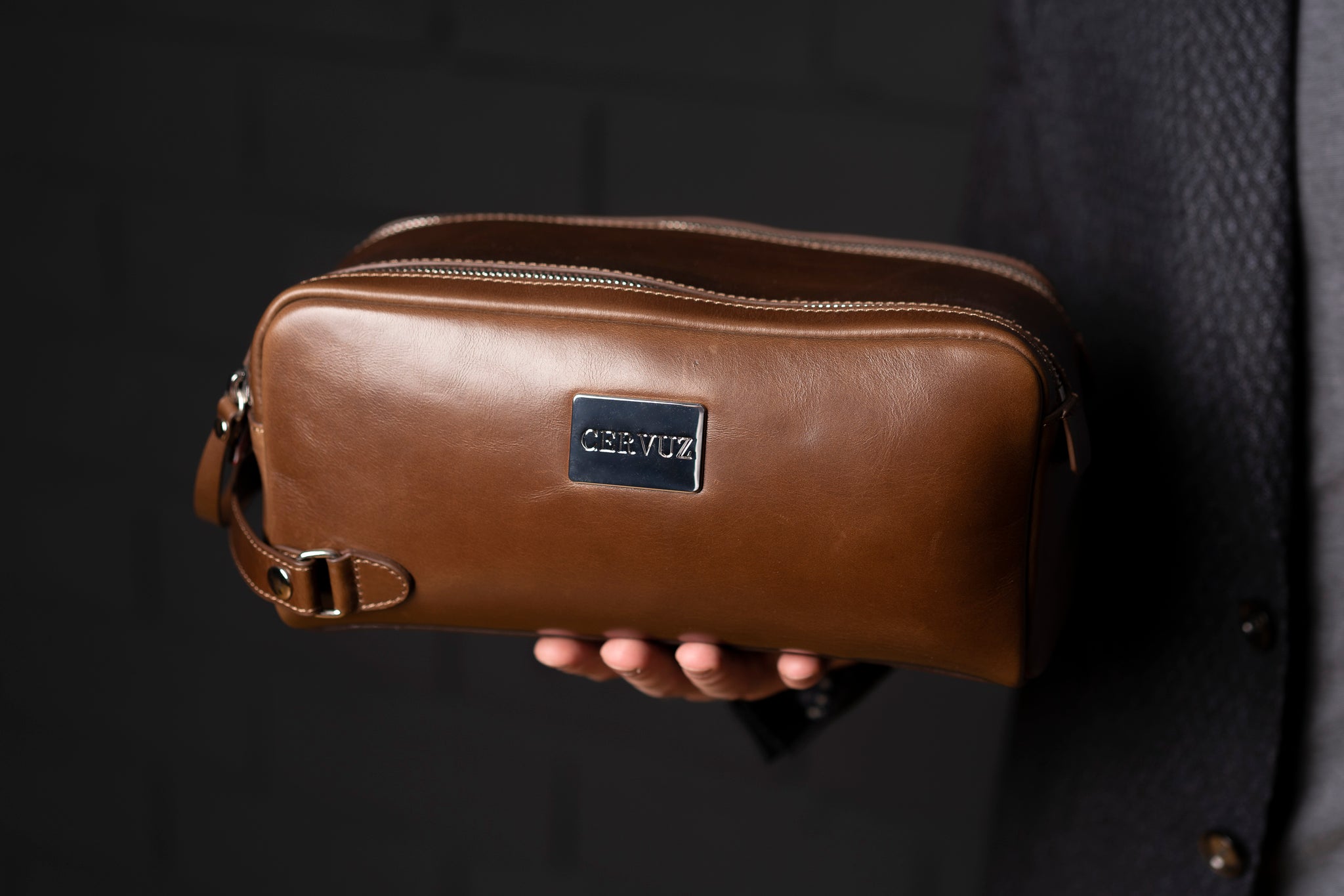Waschtasche Herren aus Leder